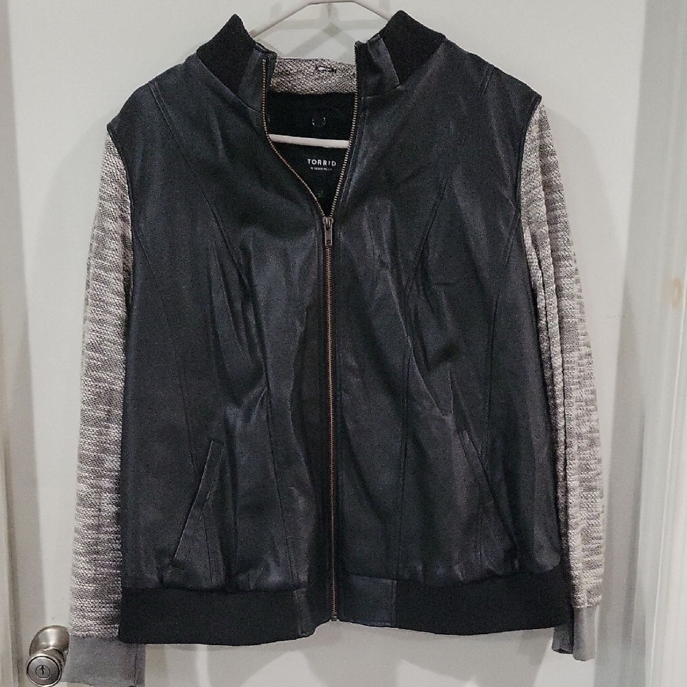 Torrid Black and Gray Women's Jacket